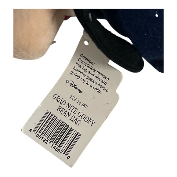 Disney Grad Nite Goofy Bean Bag Plush NWT – Graduation Cap & Gown – 1990s Vintag - Picture 4 of 5